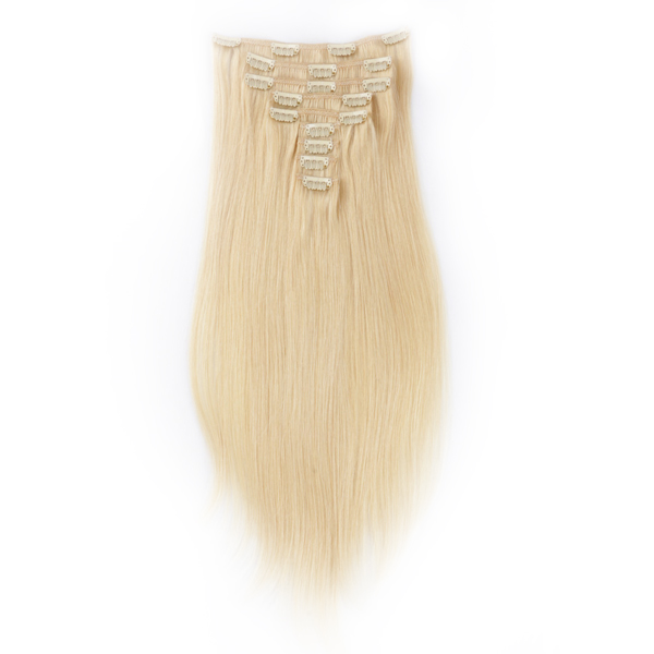 Clip in human hair extensions virgin hair XS071